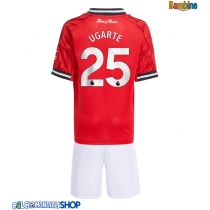 Maglie da calcio Manchester United Manuel Ugarte #25 Prima Maglia Bambino 2025-26 Manica Corta + Pantaloni corti)